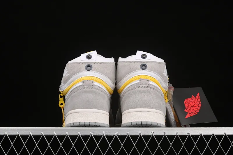 All categories Air Jordan Jordan series basketball shoes Air Jordan 1 High Z version Air Jordan 1 Switch "Light Smoke Grey" Smoke gray zipper J1 Joe 1 high-top cultural basketball shoes CW6576-100